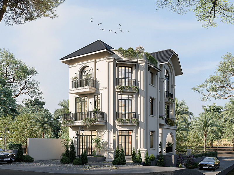 Mẫu biệt thự 3 tầng 3